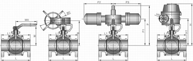 ged Steel Floating Ball Valve
