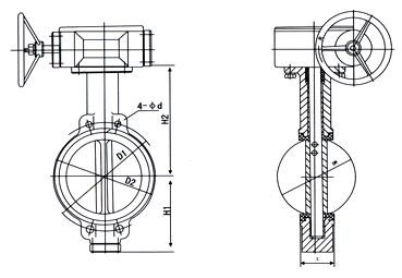Wafer Type soft-seal Butterfly Valve