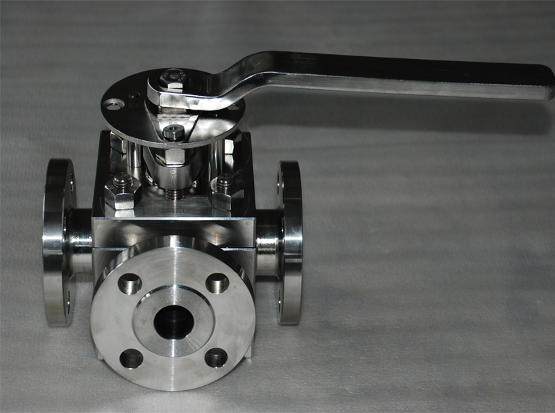 Titanium Three-way Floating Ball Valve