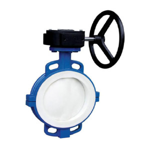 PTFE lined butterfly valve